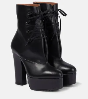 Alaia Trekk 135 leather ankle boots