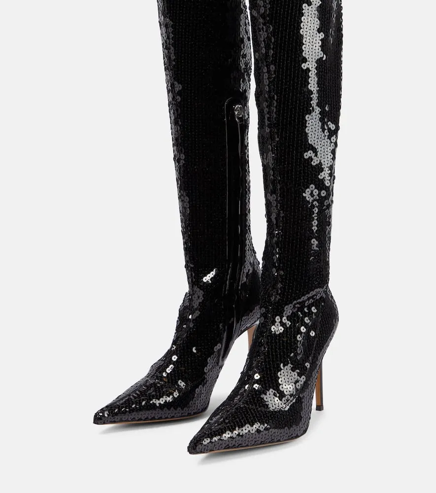 Alexandre Vauthier Elixir sequined over-the-knee boots