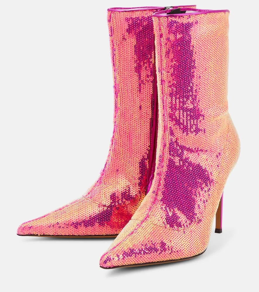 Alexandre Vauthier Sebert sequined ankle boots