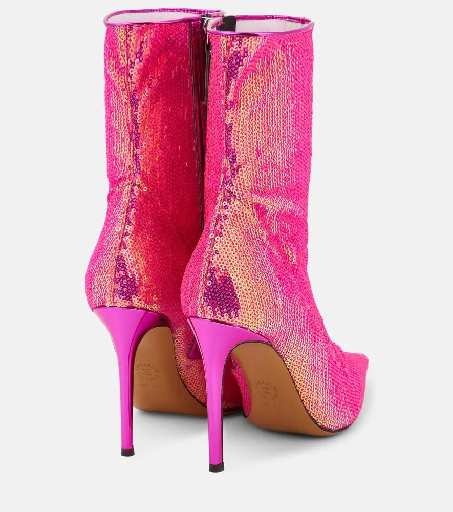 Alexandre Vauthier Sebert sequined ankle boots