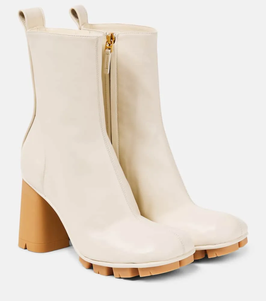 Bottega Veneta Shore leather ankle boots
