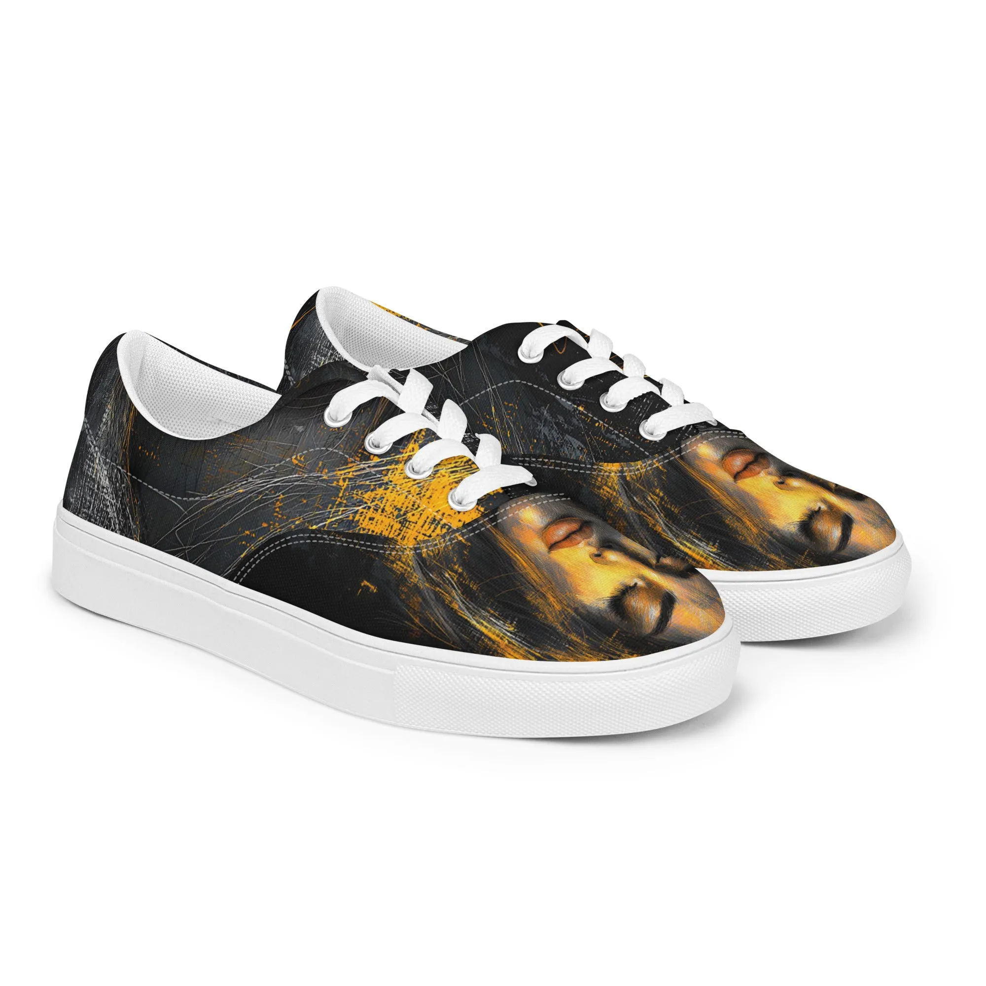 Eternal Elegance Women’s lace-up canvas shoes