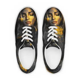 Eternal Elegance Women’s lace-up canvas shoes