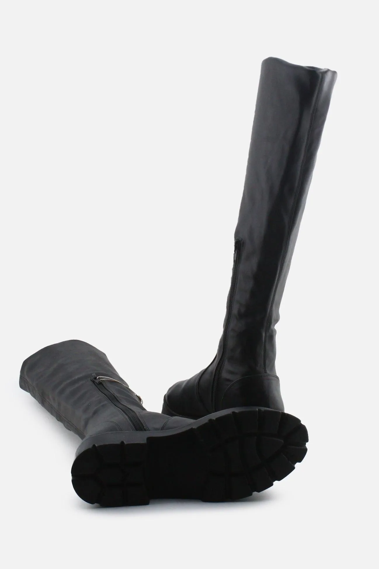 European Brand Zipper Over The knee Boots | 100% Authentic Leather