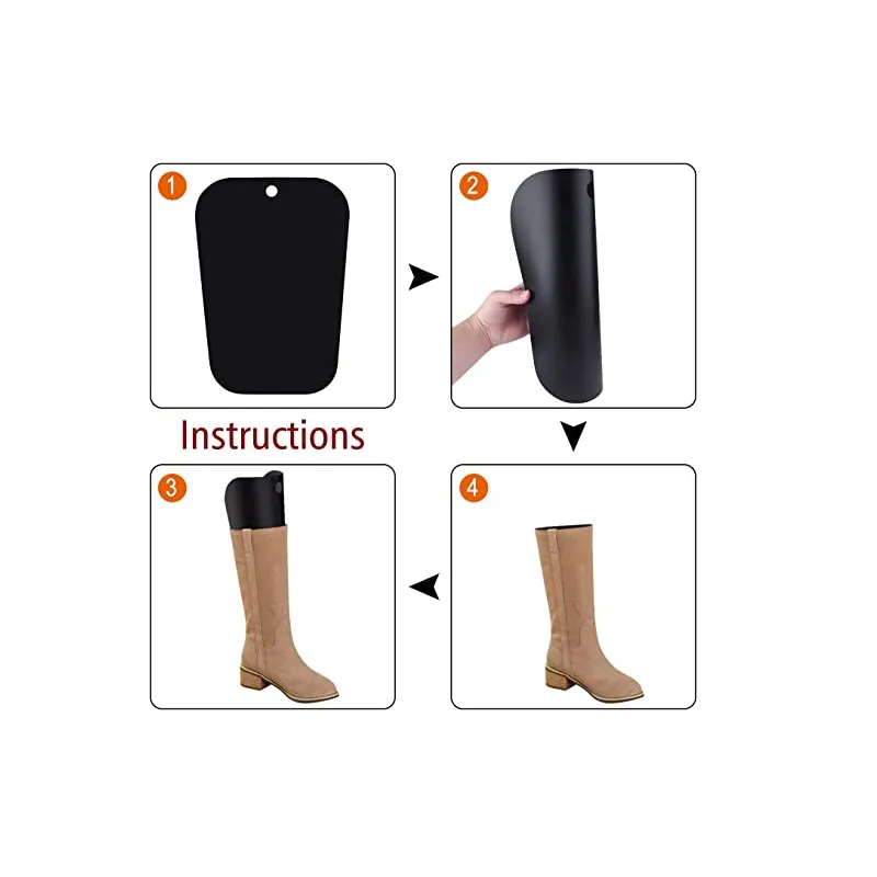 FEPITO 7 Pairs Reusable Boot Shaper Form Inserts for Tall Boots Stand Inserts Support for Women