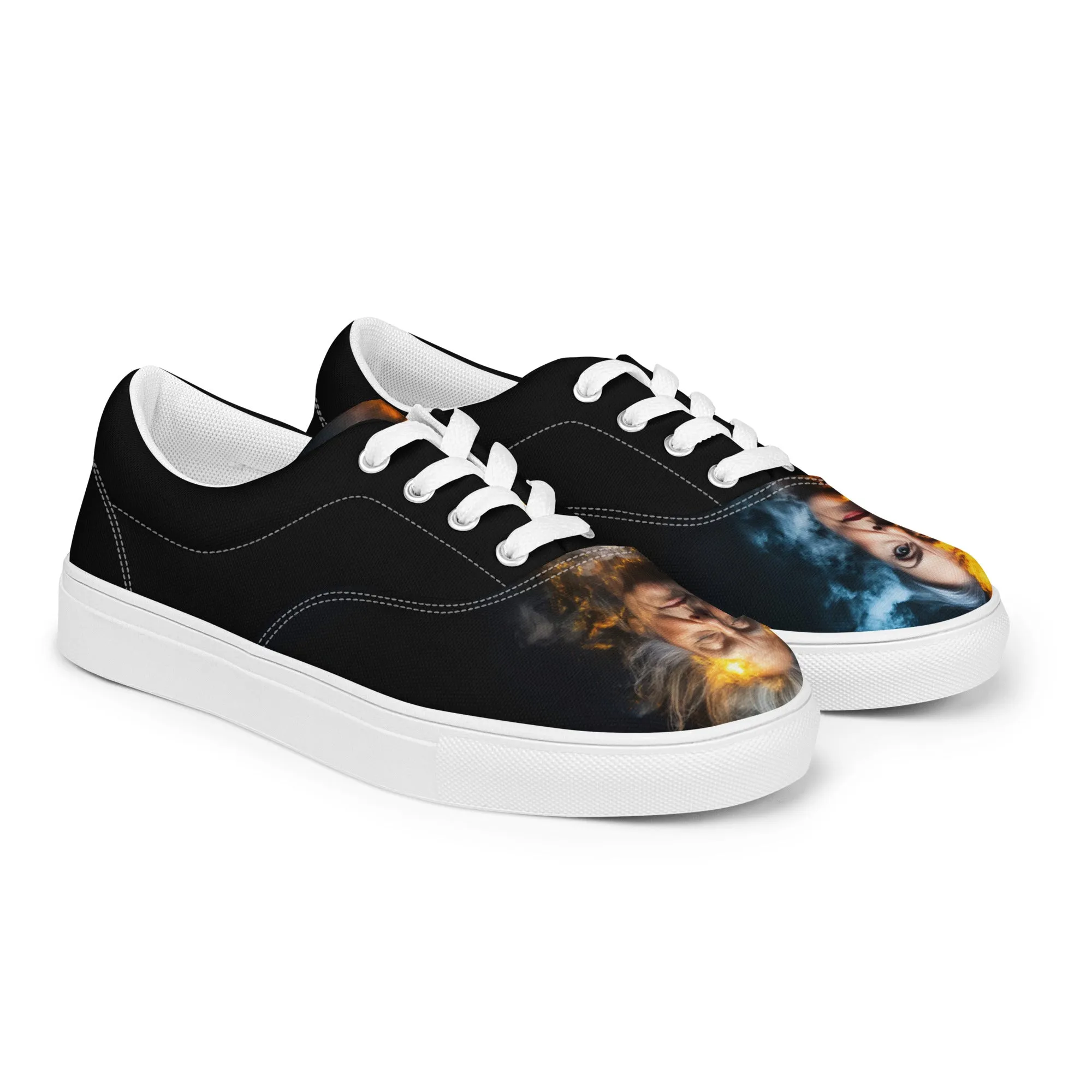 Fiery Beauty Women’s lace-up canvas shoes