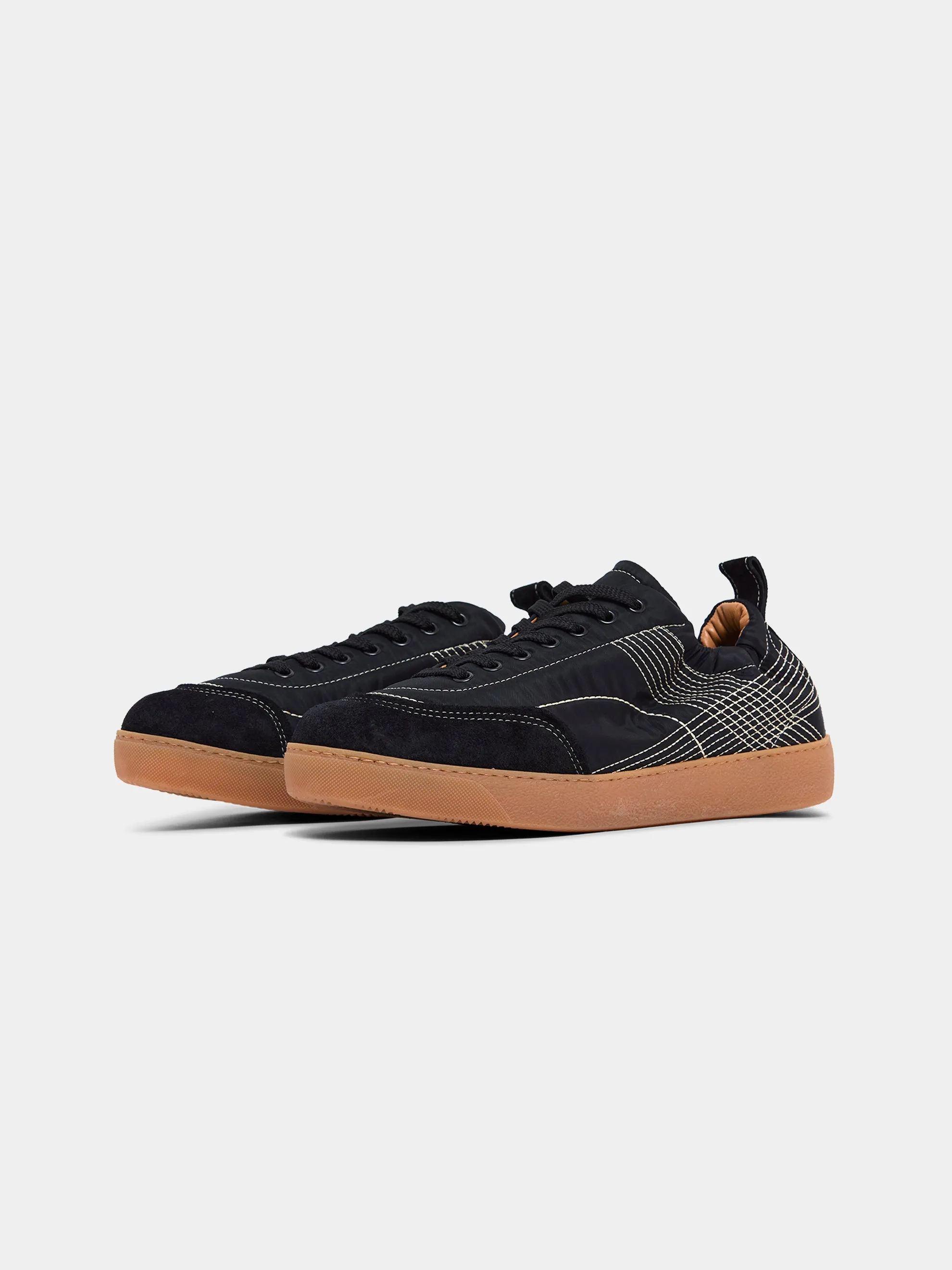 Lace Up Sneaker (Black)