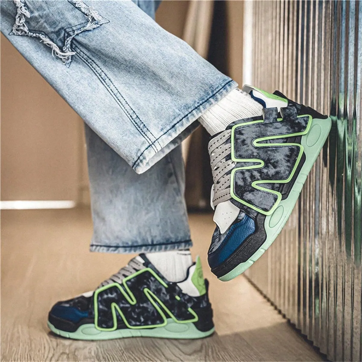 Loafers Sports Shoes, Hipster Style Casual Sneakers