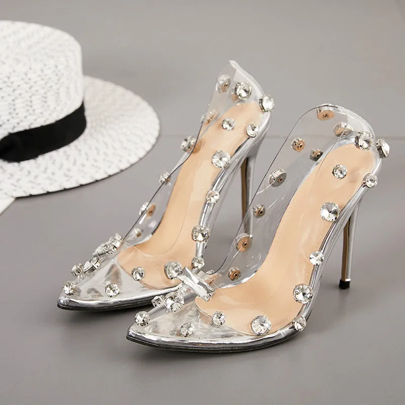 Luna Rhinestone High Heels
