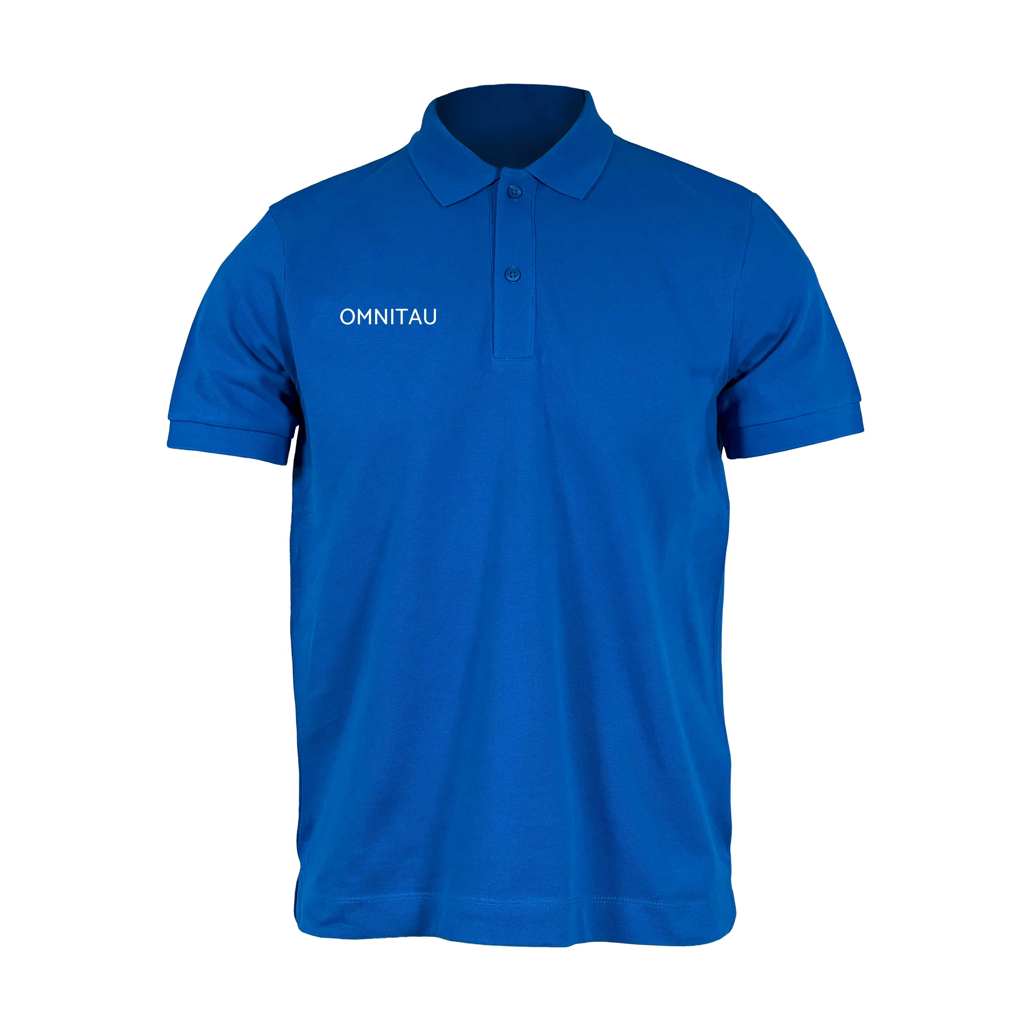 Omnitau Men's Team Sports Organic Cotton Polo - Royal Blue