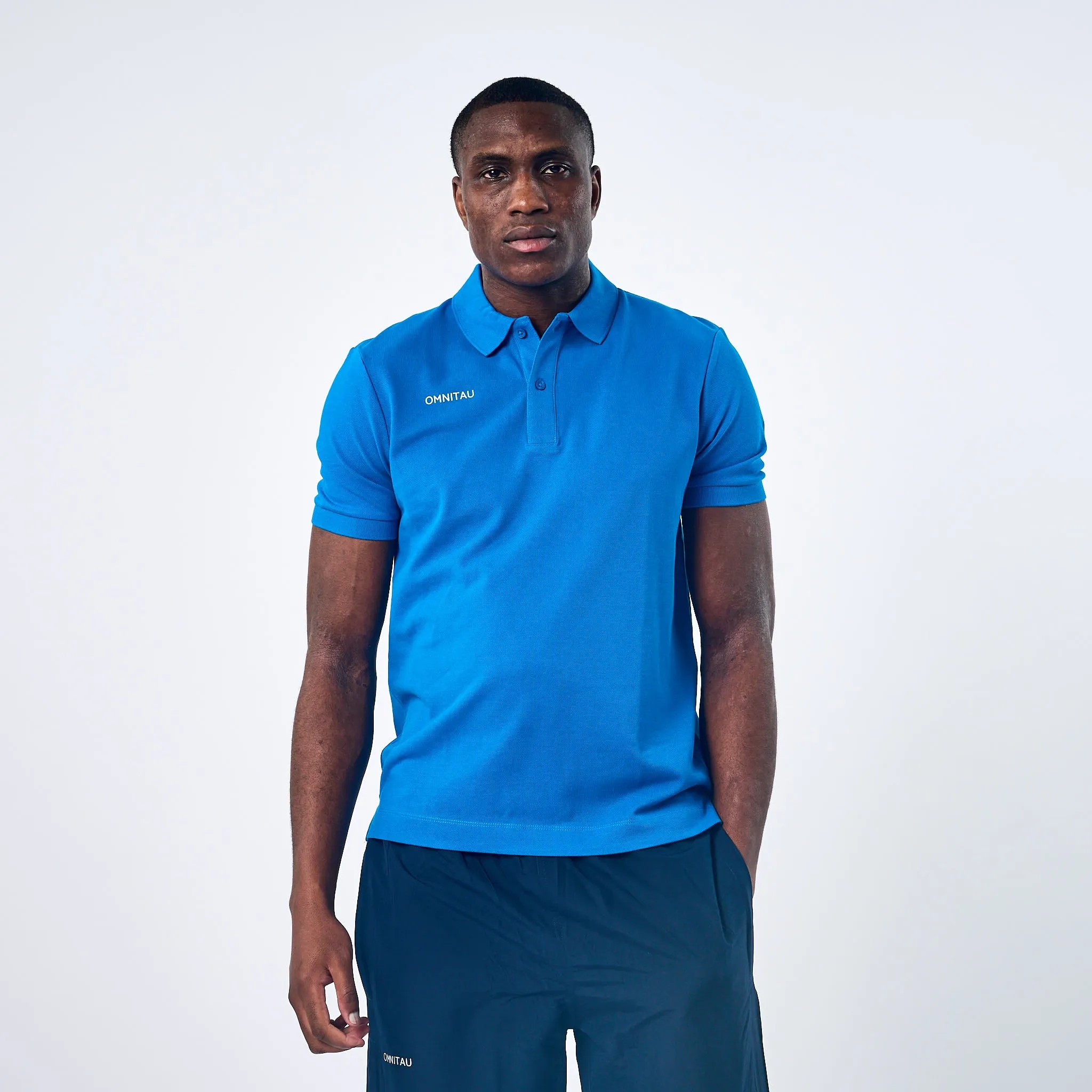 Omnitau Men's Team Sports Organic Cotton Polo - Royal Blue