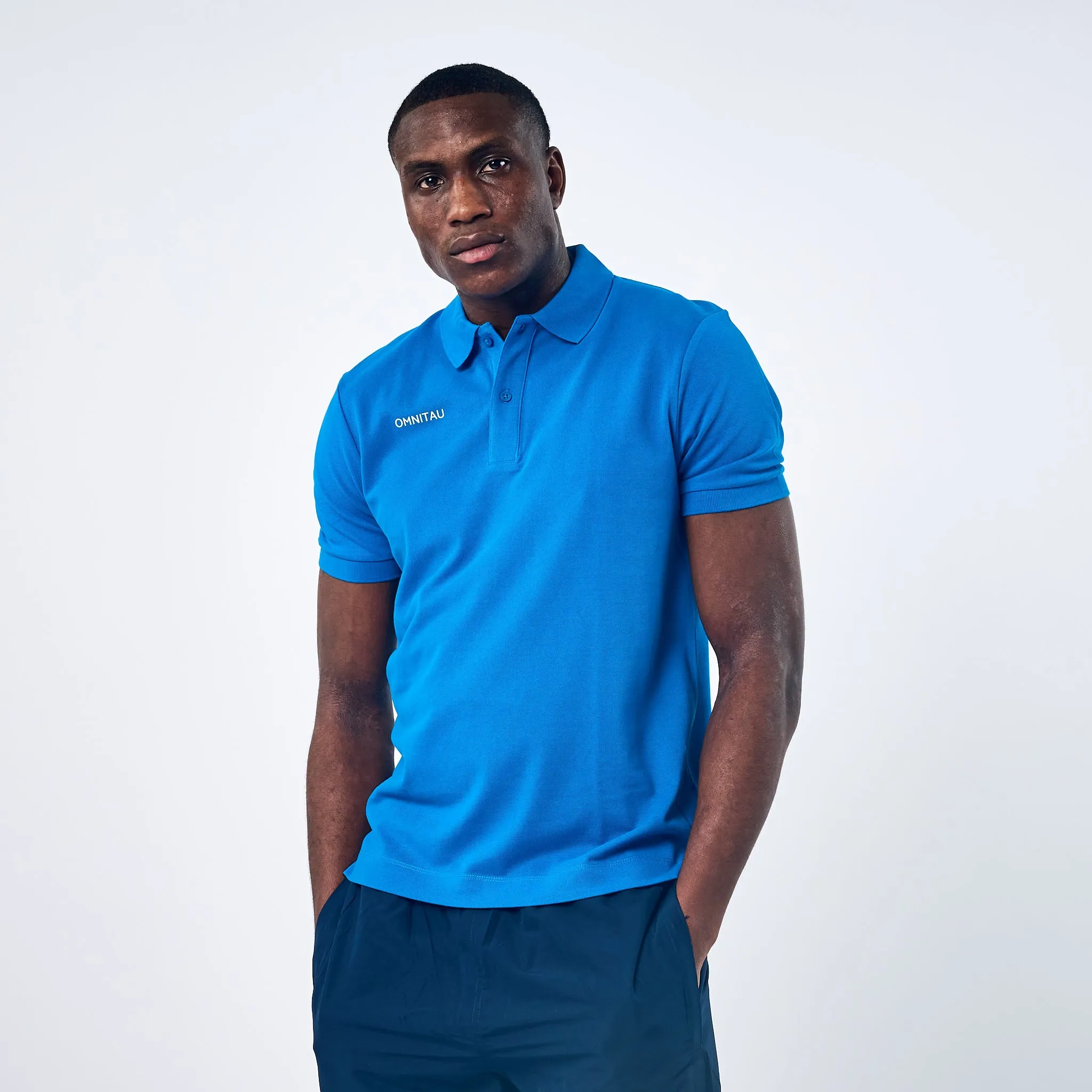 Omnitau Men's Team Sports Organic Cotton Polo - Royal Blue