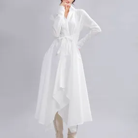 Over-the-knee long-sleeved dress