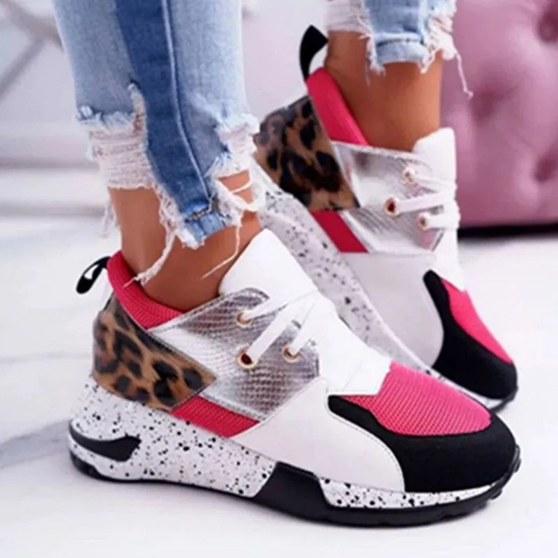 Purpdrank - Yellow Fashion Casual Patchwork Round Sports Shoes
