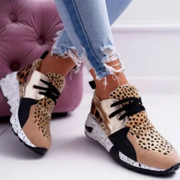 Purpdrank - Yellow Fashion Casual Patchwork Round Sports Shoes