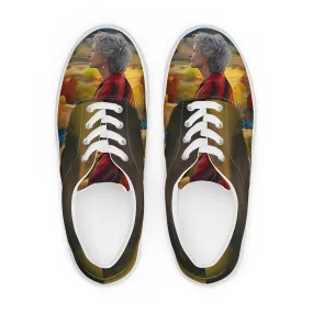Silent Grace Women’s lace-up canvas shoes