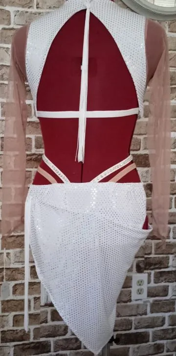 Skyla -- Women's Latin Rhythm Dress -- White