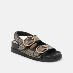 Starla Woven Sandal in Black Multi